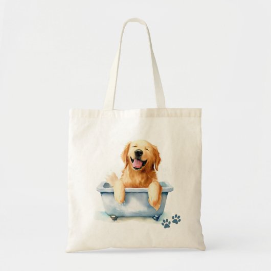 Tote Bag Golden Retriever Chien (Devant)