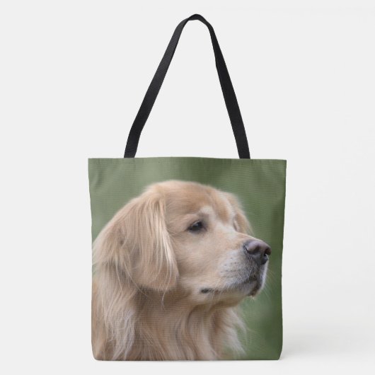 Tote Bag Golden retriever en plan rapproché (Devant)