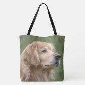 Tote Bag Golden retriever en plan rapproché (Dos)