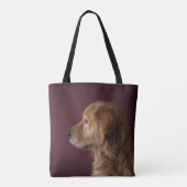 Tote Bag Golden Retriever Nom personnalisé | Chien (Dos)