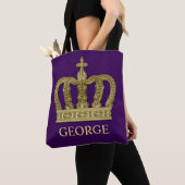 Tote Bag Golden Royal Crown II + votre backgr. & idées (De près)