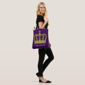 Tote Bag Golden Royal Crown II + votre backgr. & idées (Sur le modèle)