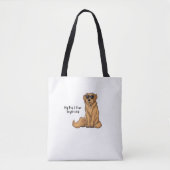 Tote Bag Golden Swagger - My Dog > Your Boy friend (Devant)