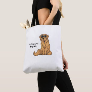 Tote Bag Golden Swagger - My Dog > Your Boy friend