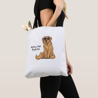 Tote Bag Golden Swagger - My Dog > Your Boy friend