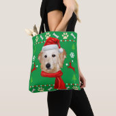 Tote Bag Goldendoodle Chien Vilain Noël (De près)