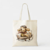 Tote Bag Goldendoodle Dog Pilot Airplane (Dos)