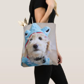 Tote Bag Goldendoodle En Costume De Requin (De près)