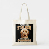 Tote Bag Goldendoodle Personal Stalker Funny Golden Doodle (Dos)
