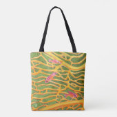 Tote Bag Goldies de mer sur toute impression verte (Dos)