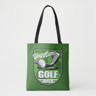 Tote Bag Golf Club NAME Pro Golfer Player Personnalisé