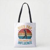 Tote Bag Golf drôle buvant (Devant)