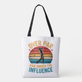 Tote Bag Golf drôle buvant (Dos)