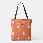 Tote Bag Golf en orange (Dos)