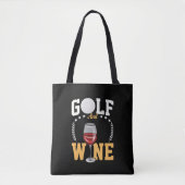 Tote Bag Golf et vin pour golfeur (Devant)