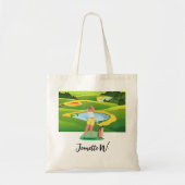 Tote Bag Golf Femme golfeuse (Devant)