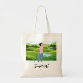 Tote Bag Golf Femme golfeuse (Devant)