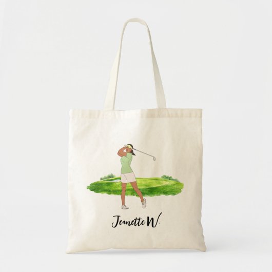 Tote Bag Golf Femme golfeuse (Devant)