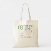 Tote Bag Golf Instruction Swing Swear Cherchez le Bal (Dos)