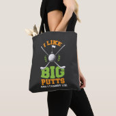 Tote Bag Golf - J'aime les longs putts (De près)