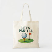 Tote Bag Golf Let's Par tee (Devant)