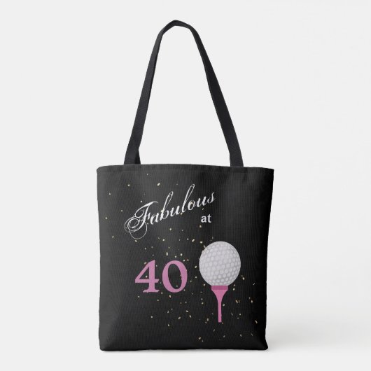 Tote Bag Golf quarante fabuleux (Dos)