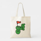 Tote Bag Golf Wang Vert Vibrant et Rouge (Dos)