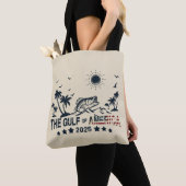 Tote Bag Golfe d'Amérique pêche drapeau patriotique américa (De près)