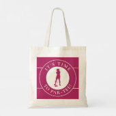 Tote Bag Golfer Par Tee Temps Golf Mignonne Pour Son Rose F (Dos)