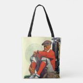 Tote Bag Golfeur en attente (Dos)