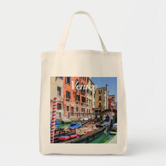 Tote Bag gondole traditionnelle à Venise (Devant)