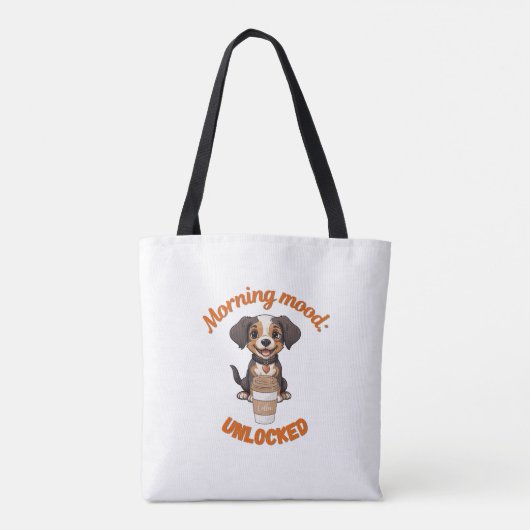 Tote Bag Good Vibes & Café - Artwor numérique de marionnett (Dos)