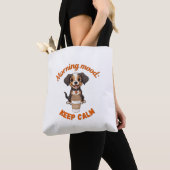 Tote Bag Good Vibes & Café - Artwor numérique de marionnett (De près)