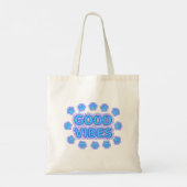 Tote Bag Good Vibes Empreintes de pattes de chiens caricatu (Dos)