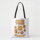 Tote Bag Good Vibes Only – Editable Art (Devant)