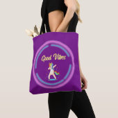 Tote Bag Good Vibes Unicorn (De près)