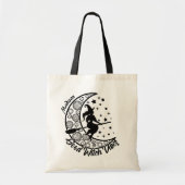 Tote Bag Good Witch Vibes Moderne Halloween Nom personnalis (Devant)