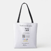Tote Bag Google examen logo entreprise site Web scanner cod (Dos)