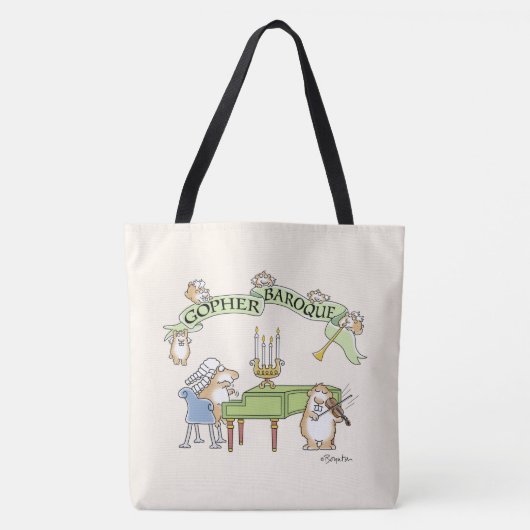 Tote Bag GOPHER BAROQUE par Sandra Boynton (Devant)