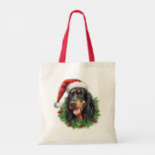 Tote Bag Gordon Setter Christmas Wreath (Dos)