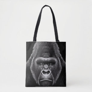 Tote Bag Gorilla Ape Nature sauvage Illustration d'animal A