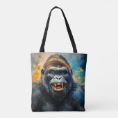 Tote Bag Gorilla grand sourire (Dos)