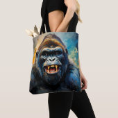 Tote Bag Gorilla grand sourire (De près)