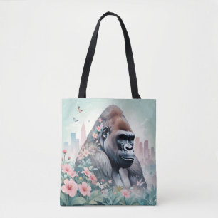 Tote Bag Gorilla Vintage Animal Nature Environnement Ville