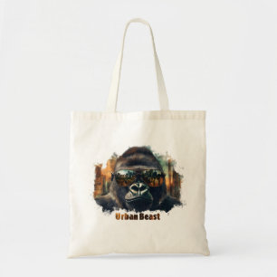 Tote Bag Gorille Bête Urbaine avec Lunettes de Soleil