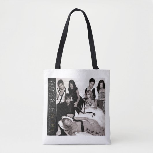 Tote Bag Gossip Girl Black and White Group Graphisme (Devant)