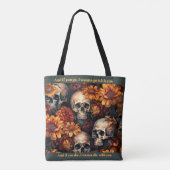 Tote Bag Goth Dark Romance Cheques solitaires (Dos)