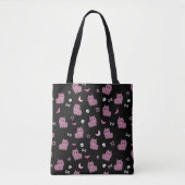Tote Bag Goth éffrayante sorcière motif de lama mignon viol (Devant)