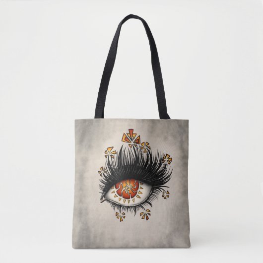 Tote Bag Goth étrange oeil art sorcier (Devant)