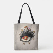 Tote Bag Goth étrange oeil art sorcier (Dos)